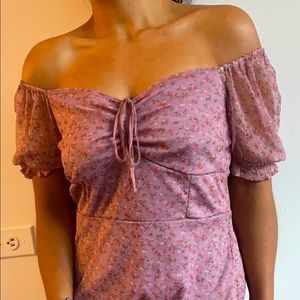 Lavender floral dress